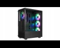 Rampage SHIVA Obudowa PC hartowane szkło 4x 120mm Rainbow czarna Rampage SHIVA Obudowa PC hartowane szkło 4x 120mm Rainbow czarna
