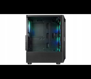 Rampage SHIVA Obudowa PC hartowane szkło 4x 120mm Rainbow czarna