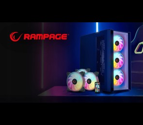 Rampage Coolwind F3 3 wentylatory 120mm ARGB kontroler wydajne ciche