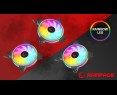 Rampage Coolwind F3 3 wentylatory 120mm ARGB kontroler wydajne ciche