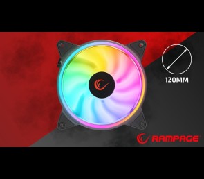 Rampage Coolwind F3 3 wentylatory 120mm ARGB kontroler wydajne ciche