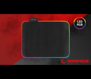 Rampage MP-21 podkładka gamingowa pod mysz RGB 25x33cm czarna komfortowa