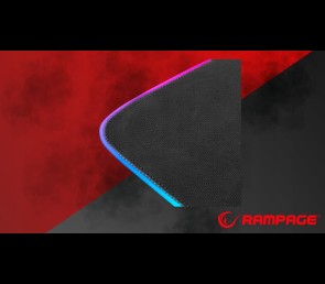 Rampage MP-21 podkładka gamingowa pod mysz RGB 25x33cm czarna komfortowa