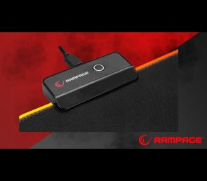 Rampage MP-21 podkładka gamingowa pod mysz RGB 25x33cm czarna komfortowa