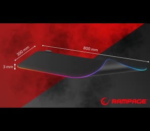 Rampage MP-24 podkładka gamingowa RGB 80x30 cm pod mysz i klawiaturę