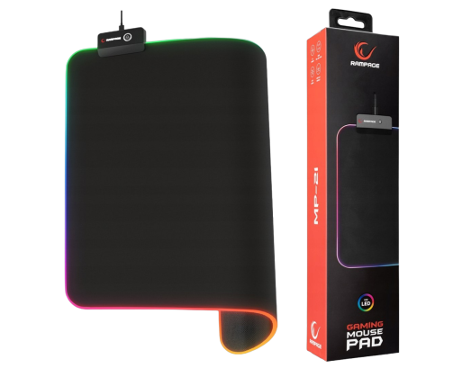 Rampage Podkładka pod mysz MP-23 RGB podświetlana LED antypoślizgowa gaming