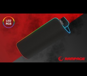 Rampage Podkładka pod mysz MP-23 RGB podświetlana LED antypoślizgowa gaming