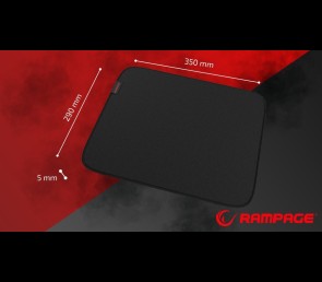 Rampage Pulsar Pro M podkładka gamingowa jacquard antypoślizgowa 35x29 cm