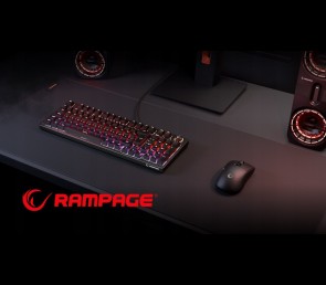 Rampage Pulsar Pro XXL podkładka gamingowa 90x40 cm tkanina jacquard czarna
