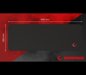 Rampage Pulsar XL podkładka gaming 30x80 cm wodoodporna czarna mata