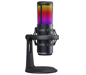 Rampage Bemol Mikrofon gamingowy do podcastów RGB USB C czarny