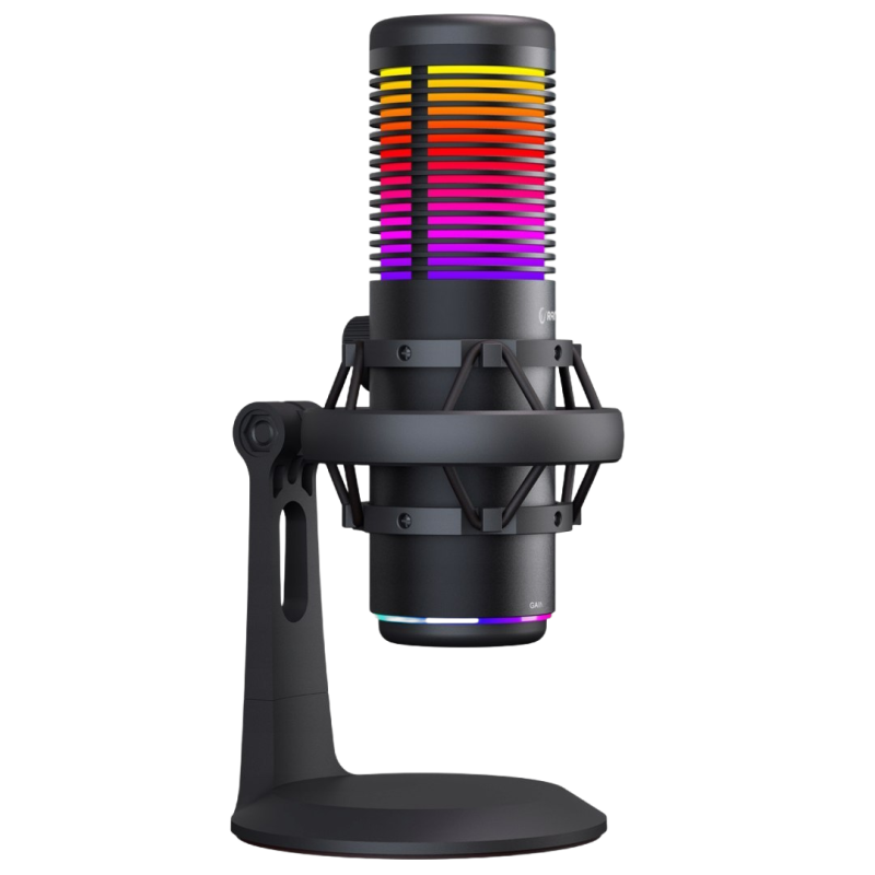 Rampage Bemol Mikrofon gamingowy do podcastów RGB USB C czarny Rampage Bemol Mikrofon gamingowy do podcastów RGB USB C czarny