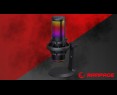Rampage Bemol Mikrofon gamingowy do podcastów RGB USB C czarny Rampage Bemol Mikrofon gamingowy do podcastów RGB USB C czarny