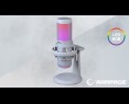 Rampage Bemol mikrofon gamingowy USB C RGB biały do podcastów Rampage Bemol mikrofon gamingowy USB C RGB biały do podcastów