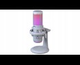 Rampage Bemol mikrofon gamingowy USB C RGB biały do podcastów Rampage Bemol mikrofon gamingowy USB C RGB biały do podcastów