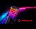 Rampage Diyez mikrofon gamingowy dotykowy RGB USB C czarny Rampage Diyez mikrofon gamingowy dotykowy RGB USB C czarny