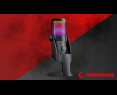 Rampage Diyez mikrofon gamingowy dotykowy RGB USB C czarny Rampage Diyez mikrofon gamingowy dotykowy RGB USB C czarny