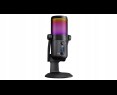 Rampage Diyez mikrofon gamingowy dotykowy RGB USB C czarny Rampage Diyez mikrofon gamingowy dotykowy RGB USB C czarny