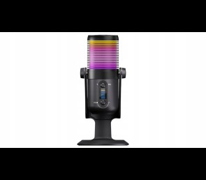 Rampage Diyez mikrofon gamingowy dotykowy RGB USB C czarny