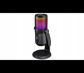 Rampage Diyez mikrofon gamingowy dotykowy RGB USB C czarny