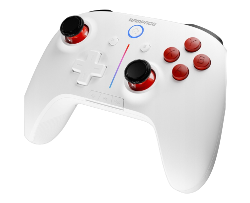 Rampage Hydra kontroler gamingowy bezprzewodowy RGB biały