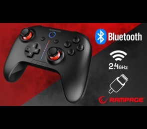 Rampage Hydra Pro Kontroler Bezprzewodowy RGB z Stacją Ładującą Wygodny
