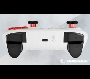Rampage Hydra Pro kontroler RGB bezprzewodowy pad z stacją ładującą biały