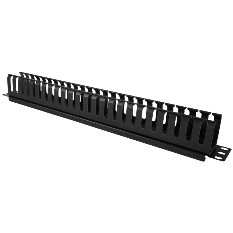Organizator kabli Alantec 1U 19 cali z pokrywą maskującą czarny Organizator kabli Alantec 1U 19 cali z pokrywą maskującą czarny