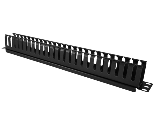 Organizator kabli Alantec 1U 19 cali z pokrywą maskującą czarny