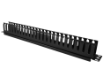 Organizator kabli Alantec 1U 19 cali z pokrywą maskującą czarny Organizator kabli Alantec 1U 19 cali z pokrywą maskującą czarny