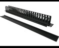 Organizator kabli Alantec 1U 19 cali z pokrywą maskującą czarny Organizator kabli Alantec 1U 19 cali z pokrywą maskującą czarny