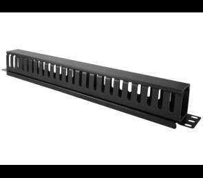Organizator kabli Alantec 1U 19 cali z pokrywą maskującą czarny
