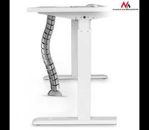 Organizator kabli Maclean MC-768 S srebrny funkcjonalny maskownica