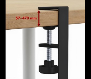 Organizer Maclean MC-104 B podbiurkowy na kable czarny solidny