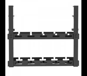 Organizer Maclean MC-104 B podbiurkowy na kable czarny solidny