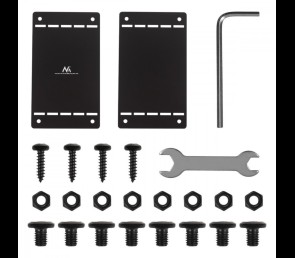 Organizer na kable Maclean MC-107 B kompaktowy podbiurkowy czarny