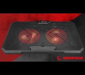 Rampage AD-RC12 CLAW Podstawka chłodząca laptop 15-17 cal RGB regulowana