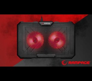 Rampage AD-RC12 CLAW Podstawka chłodząca laptop 15-17 cal RGB regulowana