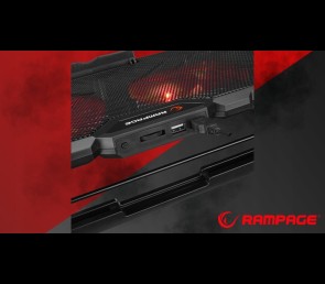 Rampage AD-RC12 CLAW Podstawka chłodząca laptop 15-17 cal RGB regulowana
