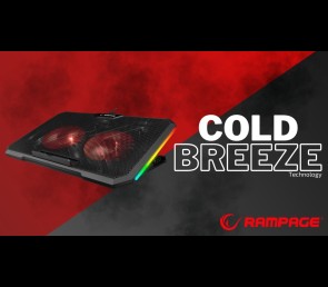 Rampage AD-RC12 CLAW Podstawka chłodząca laptop 15-17 cal RGB regulowana