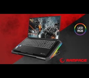Rampage AD-RC12 CLAW Podstawka chłodząca laptop 15-17 cal RGB regulowana