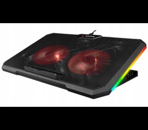Rampage AD-RC12 CLAW Podstawka chłodząca laptop 15-17 cal RGB regulowana