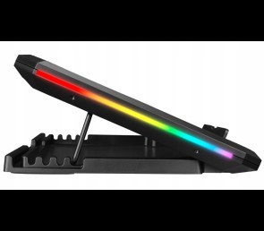 Rampage AD-RC12 CLAW Podstawka chłodząca laptop 15-17 cal RGB regulowana