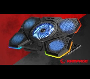 Rampage AD-RC13 BELLATRIX podstawka chłodząca laptop 15-17 RGB regulowana