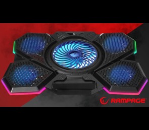 Rampage AD-RC13 BELLATRIX podstawka chłodząca laptop 15-17 RGB regulowana