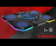 Rampage AD-RC13 BELLATRIX podstawka chłodząca laptop 15-17 RGB regulowana