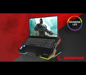 Rampage AD-RC13 BELLATRIX podstawka chłodząca laptop 15-17 RGB regulowana