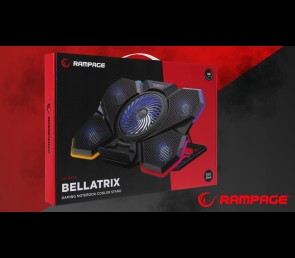 Rampage AD-RC13 BELLATRIX podstawka chłodząca laptop 15-17 RGB regulowana