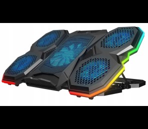 Rampage AD-RC14 X-RANGER podstawka chłodząca 9-17 cali RGB gamingowa