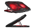 Rampage AD-RC4 Podstawka chłodząca pod laptop gaming czarna LED regulowana Rampage AD-RC4 Podstawka chłodząca pod laptop gaming czarna LED regulowana